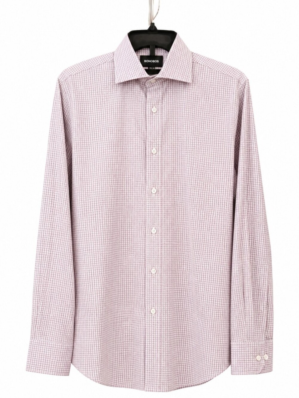 Bonobos Slim Fit Plaid Button Up Dress Shirt Mens 15 34 Long Sleeve NWOT